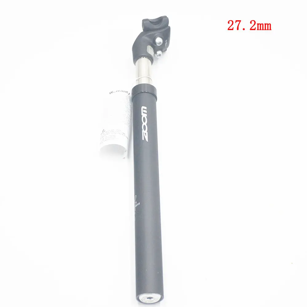 black 27.2mm ZOOM дорожный горный велосипед амортизатор демпфирования подвеска 27,2/28,6/30,4/30,8/31,6X350 мм Подседельный штырь MTB неудачу Подседельный штырь для горного велосипеда - Цвет: black 27.2mm