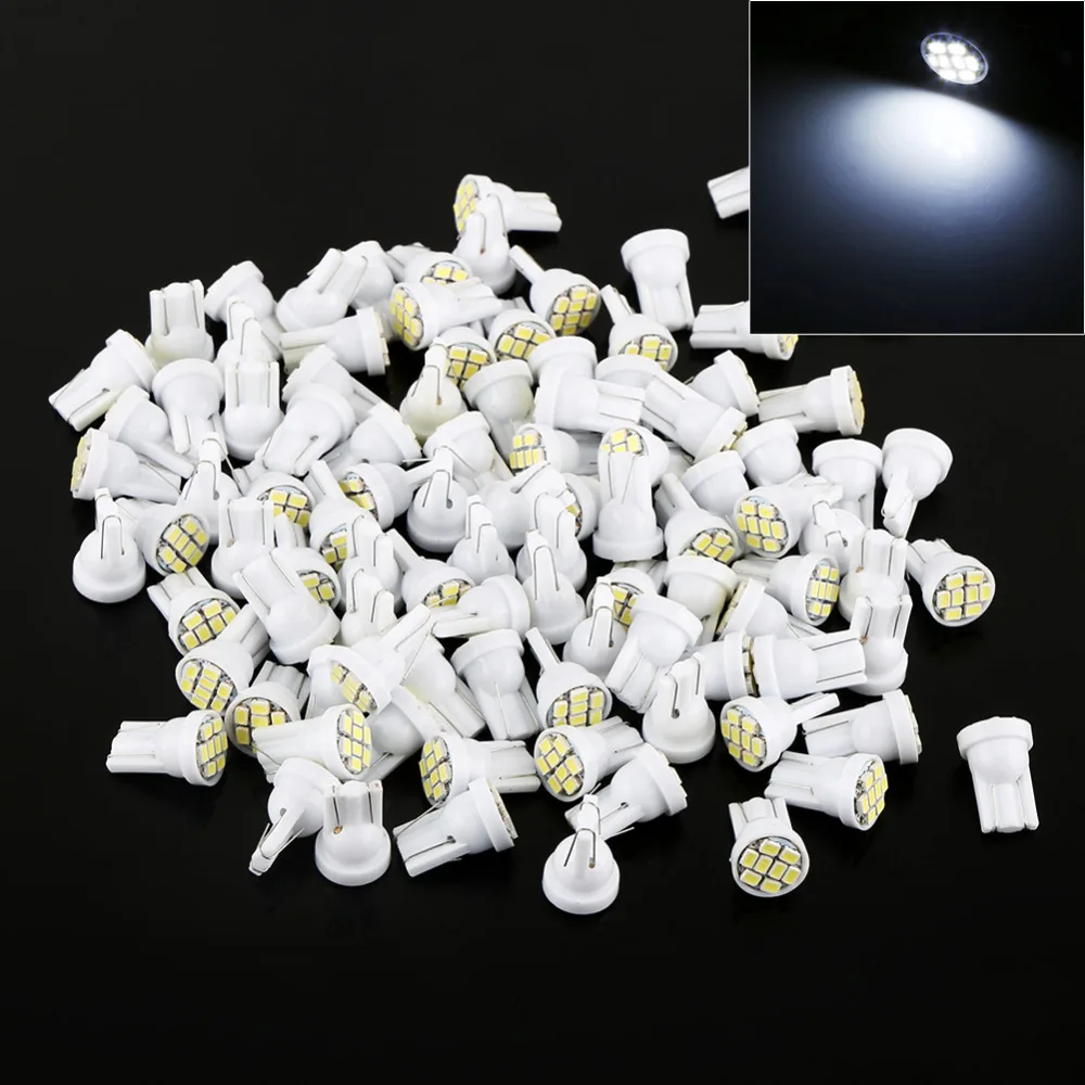 100 шт./компл. T10 8 SMD 1206 светодиодсветодиодный лампы для салосветильник автомобиля