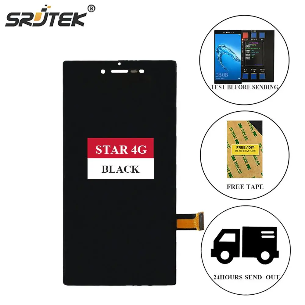 

Srjtek For Wiko Highway Star LCD Display Matrix + Touch Screen Digitizer Full Assembly 5.0'' 1280x720 For Wiko Highway Star 4G