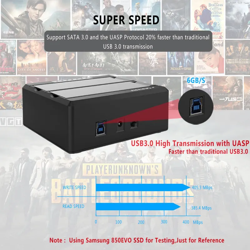 Док-станция для жесткого диска Sata II на USB3.0 Твердотельный накопитель 2 5/3 5 дюйма