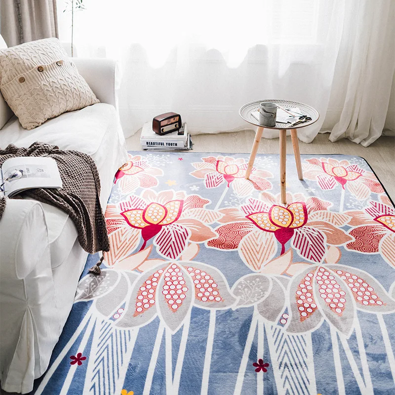 Радужные Мультяшные жирафы ковры для гостиной Детская игровая палатка напольный