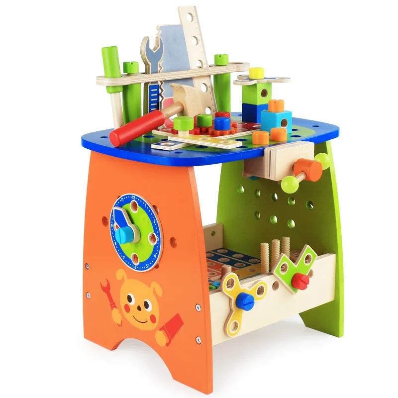 Новые деревянные детские игрушки 89 шт DIY инструмент стол развивающие