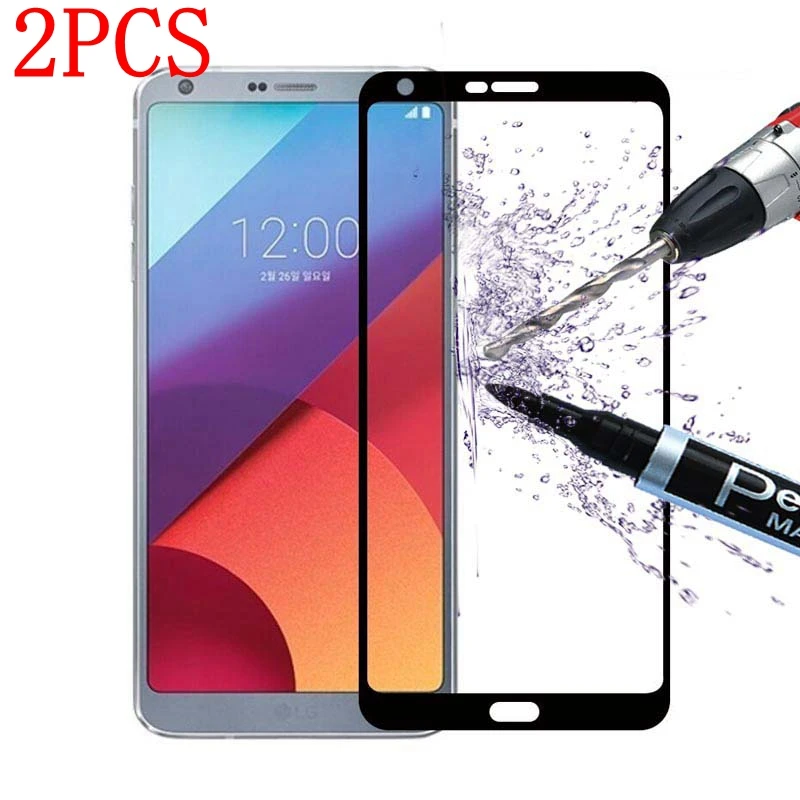 Закаленное стекло с полным покрытием для LG G6 2 шт. защитная пленка экрана H870 H870K H870S