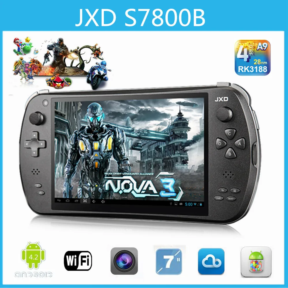 Фото Оригинал JXD S7800B Геймпад Планшетный ПК Android 4.2 RK3188T Quad Core 7 inch 1280*800 IPS 2 ГБ/16 ГБ Двойная Оригинал JXD S7800B Геймпад Планшетный ПК Android 4.2 RK3188T Quad Core 7 inch 1280*800 IPS 2 ГБ/16 ГБ Двойная