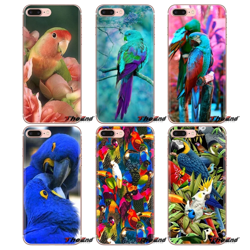 Прозрачный чехол из ТПУ для Xiaomi Redmi 4A S2 Note 3 3S 4 4X 5 Plus 6 7 6A Pro Pocophone F1 Garden flower Bird Ringneck