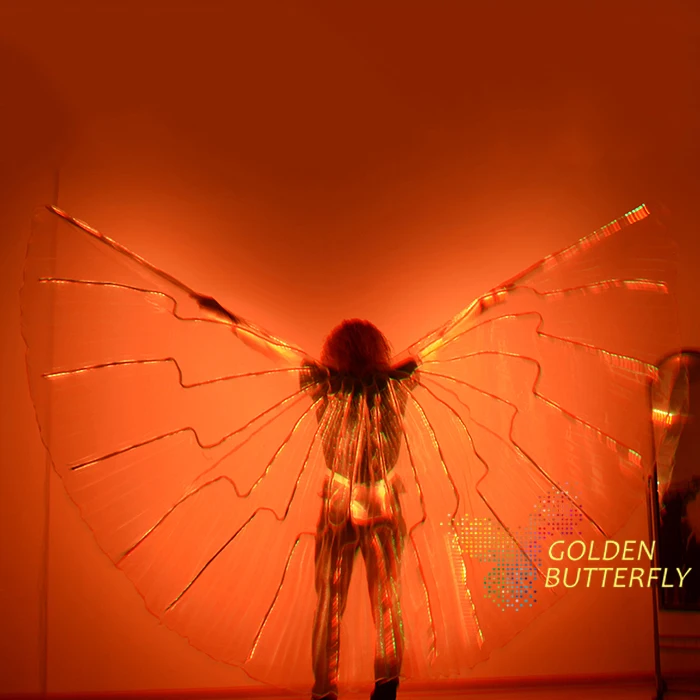 

LED Wings Women Lady Angel Light Luminous Wings Shock Fashion Sexy Show Wings Glowing Clothing Suits Dance Dress Accessories