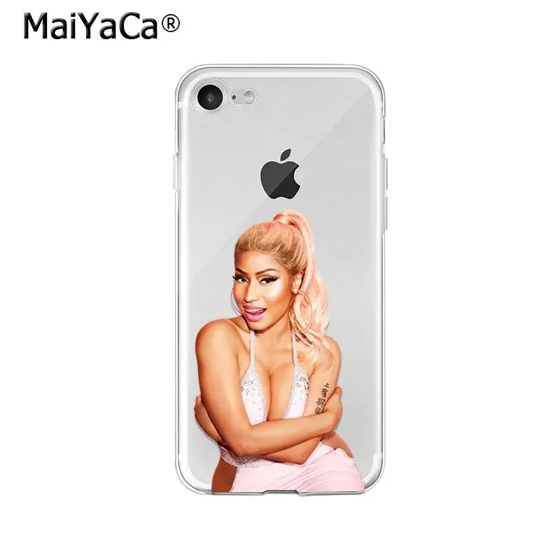 Мягкий чехол из ТПУ для телефона MaiYaCa Rapper Nicki Minaj iPhone X XS MAX 6 6S 7 7plus 8 8Plus 5 5S