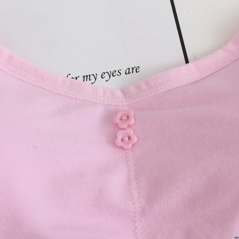 

Young Girls Student Training Bra Wire Free Adjustable Cotton Letters Underwear