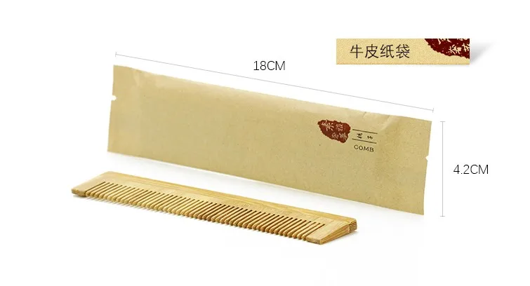 Бесплатная доставка 10 шт./лот Бамбуковая расческа товары для путешествий и