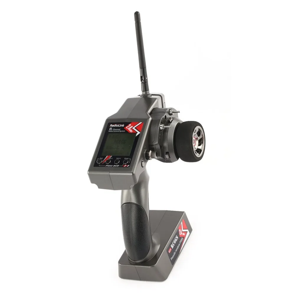RadioLink RC6GS передатчик 2,4G 6CH RC автомобиль Лодка контроллер передатчик и R6FG гироскоп внутри приемник для RC автомобиль Лодка