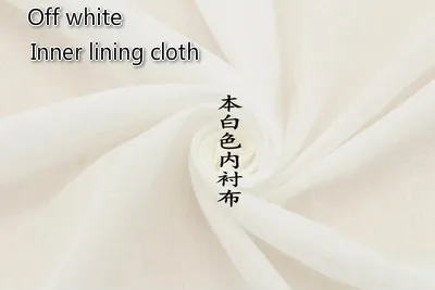 OffWhite Innerlining Хлопковая ткань 138 см кружевная ткань юбка с двусторонней вышивкой DIY Ткань Детская одежда домашний текстиль аксессуары - Цвет: OffWhite Innerlining