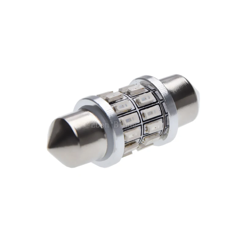 10 шт. супер ярко красный 31 мм 36 39 41 3014 дюймов 24SMD флуоресцентный интерьер купольная