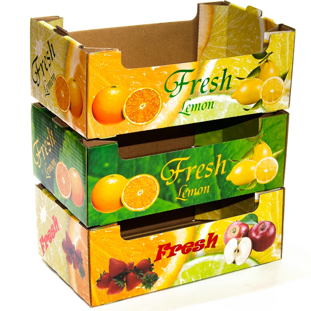

Custom wholesale corrugated box fresh fruit box packaging