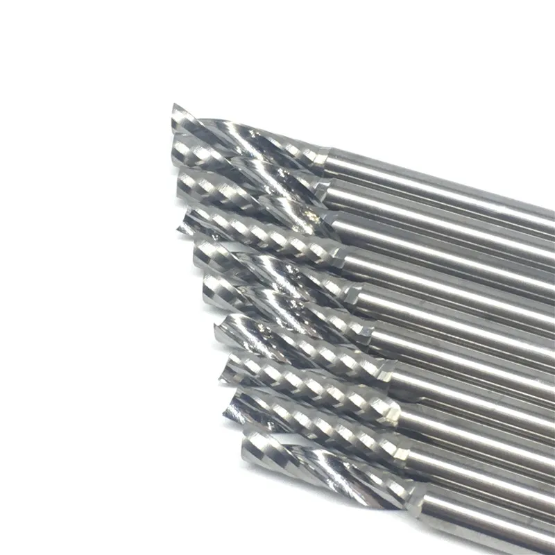 

1PC One Flute Spiral d4x17 4mm 17mm long Wood Milling Cutter high quality PVC Carbide Engraving Cutters CNC router bits acrylic