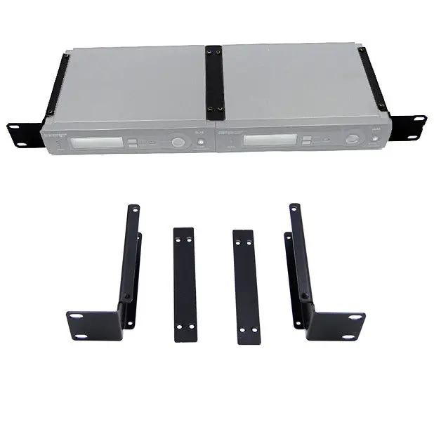 

Bracket for Shure Wireless Microphones SLX4 Receiver and Rack Mount for 1/4 Wave BNC Antenna,1U Patch Panel, Extend Cable