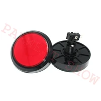 2pcslot 100mm led light flat round illuminated momentary big push button with micro switch for arcade game player