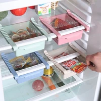 slide refrigerator space saver organizer freezer bubm cover storage box shelf holder drawer
