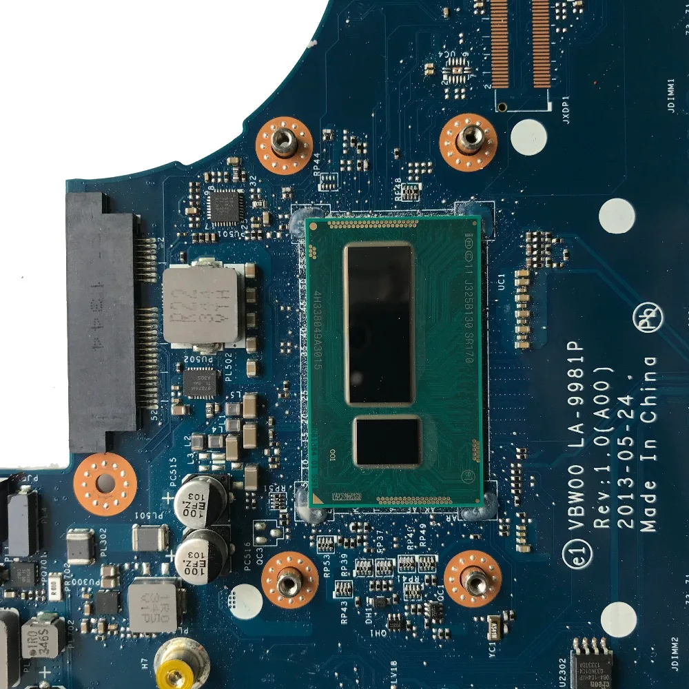 SZWXZY CN-04TGXY для материнской платы ноутбука DELL 5537 3537 с SR170 I5-4200u CPU DDR3L 04TGXY 4TGXY LA-9981P 100% |