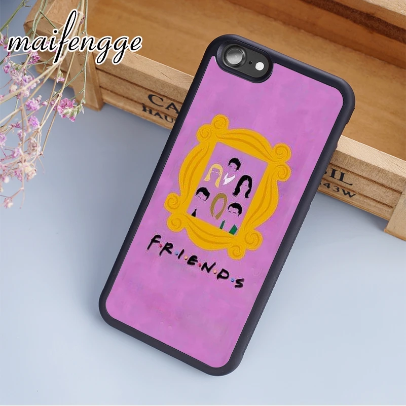 Maifengge друзья ТВ смешной центральный черный чехол для iPhone 5 6 6s 7 8 plus X XR XS max 11 12 Pro Samsung