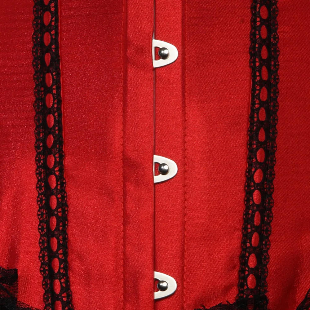 Красный сексуальный Полосатый корсет бюстье и мини юбка рождественское нижнее