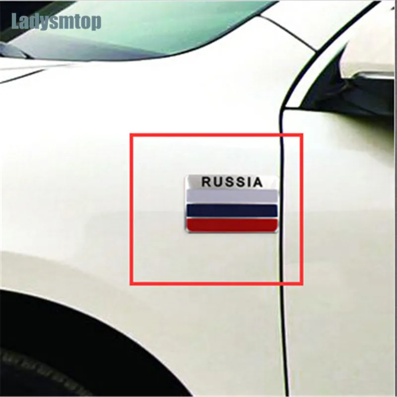 Ladysmtop Стайлинг автомобиля из алюминиевого сплава флагая стандарта