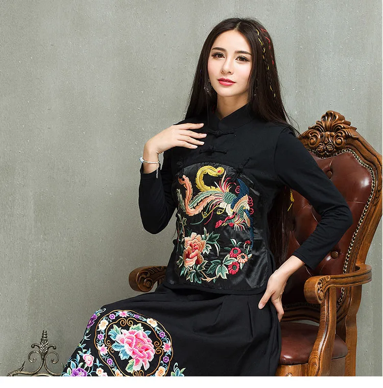 2020 Fal литературный стиль модный элегантный женский жилет изысканная вышивка