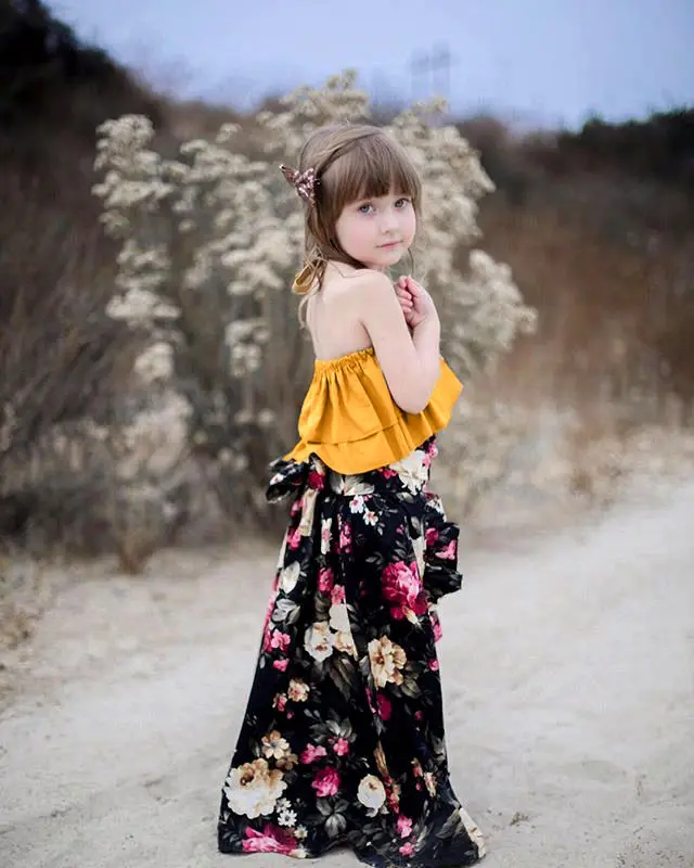 PUDCOCO Toddler Baby Kids Girls Sisters Floral Tops+Shorts or Dress Casual Girl Summer Outfits Sleeveless Cute Pop Two PIece Set | Мать и