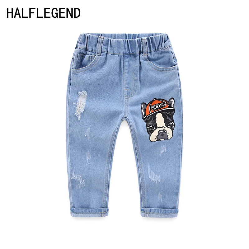 2018 штаны для мальчиков детская одежда брюки детские джинсы маленьких 2 3 4 лет 7 8 9