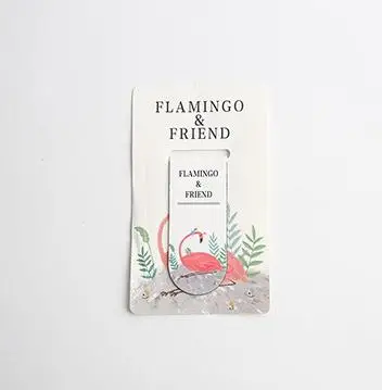 Творческий Фламинго Магнитная закладки книги пометка страницы студент канцелярский школьный офисный питания подарок канцелярские - Цвет: 1