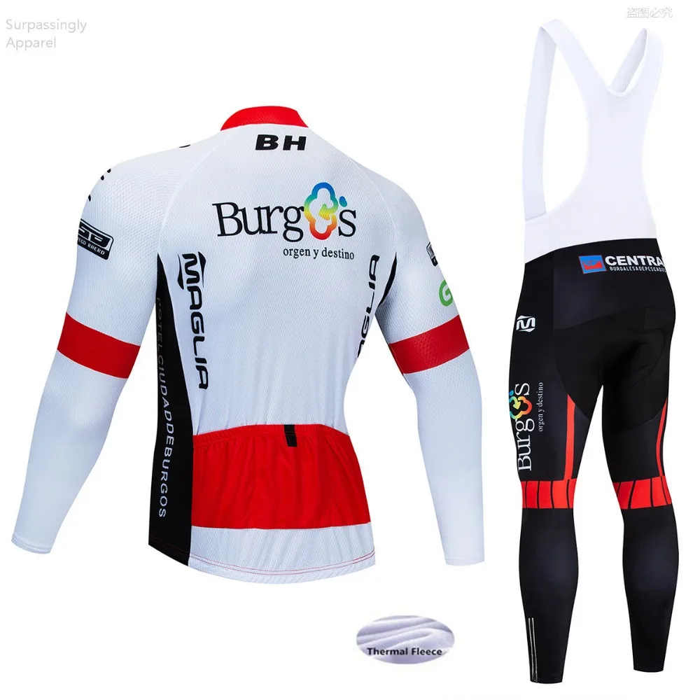 BH Pro Team зима 2018 трикотаж 16D колодки велосипед брюки комплект мужские Ropa Ciclismo