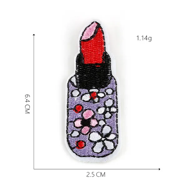 100pcs Patch 12 100 шт Помада по оптовым ценам заплатка для одежды вышитая аппликация шитье DIY наклейки одежда аксессуары переводной значок патч - Цвет: 100pcs Patch 12
