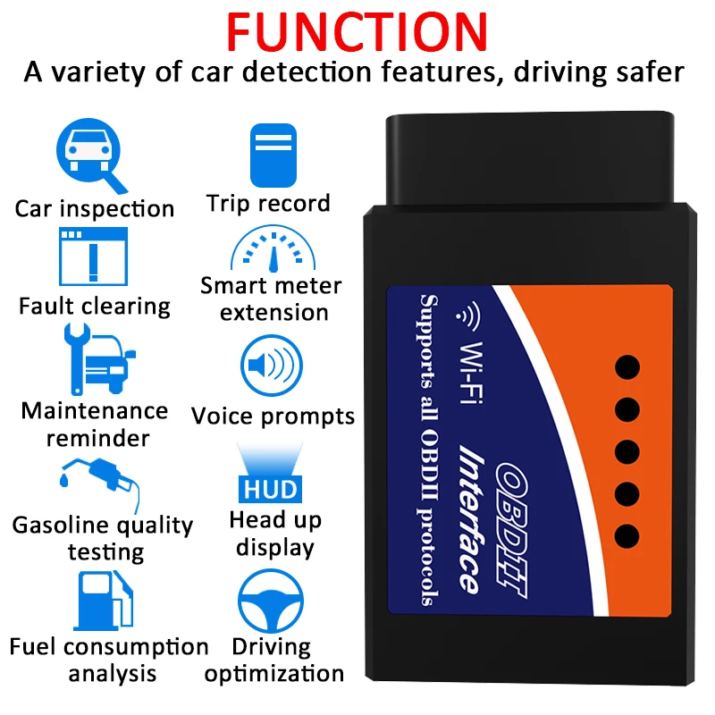 ROADOT ELM327 OBD2 Bluetooth/WI FI V1.5 автомобиля диагностический инструмент чип PIC18F25K80 ELM 327