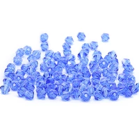 blue 100pc 4mm austria crystal bicone beads 5301 diy jewelry making s 17