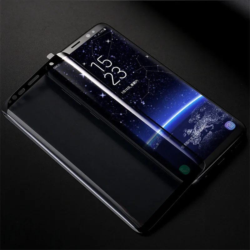 3D изогнутый чехол закаленное стекло для Samsung Galaxy S8 защитная пленка Plus защита