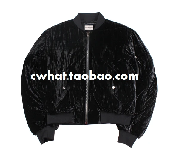 2017 fashion Kanye West Oversized Jackets Vintage Wine Red men women Velvet Fabric Pleated Sleeve Designer Bomber Jacket Coats | Мужская