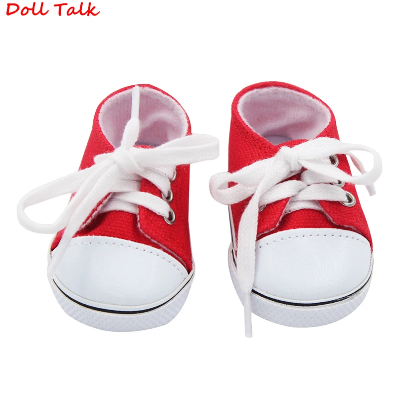 Модные холщовые кроссовки Doll Talk Baby обувь для девочек и 18 дюймов аксессуары кукол