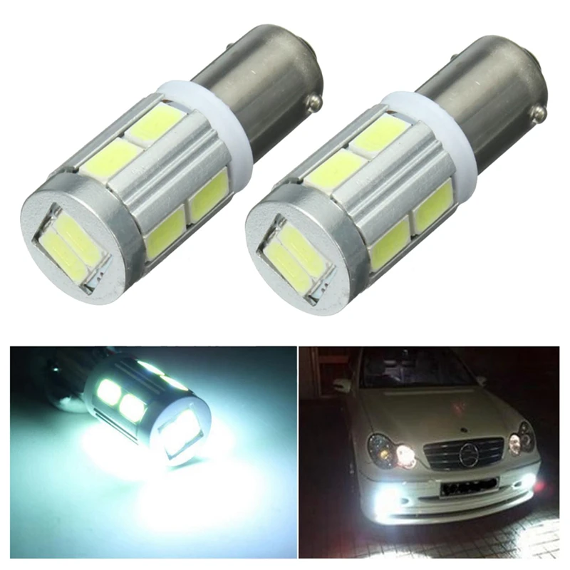 2x Универсальные лампы BA9S H6W 10SMD светодиодный светильник Sidelight Canbus без ошибок 6000k