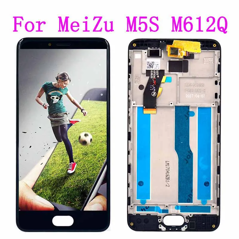 ЖК-дисплей Meizu M5S с сенсорным экраном и дигитайзером сенсорная панель в сборе для