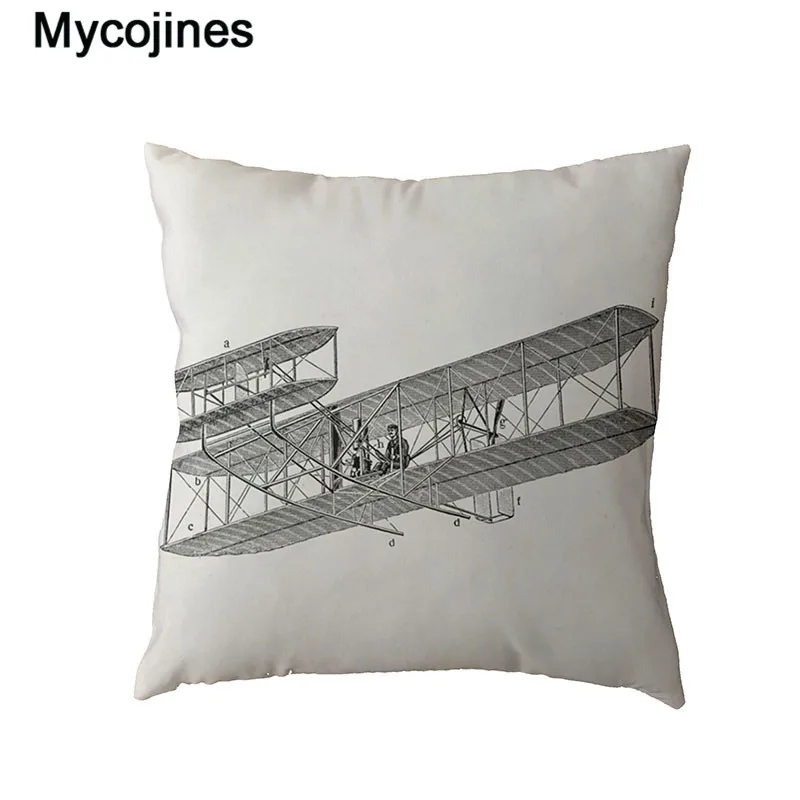 Оптовый продавец самолёт структура режим белая Удобная наволочка для подушки