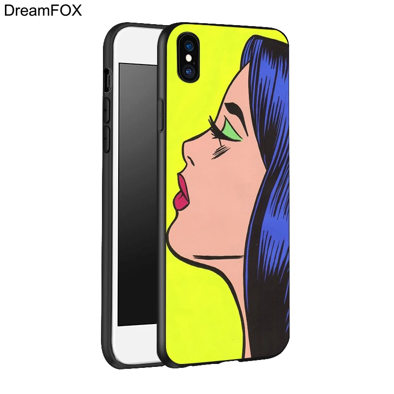 DREAMFOX L129 Художественный Черный Мягкий силиконовый чехол из ТПУ для Apple iPhone 11 Pro XR XS