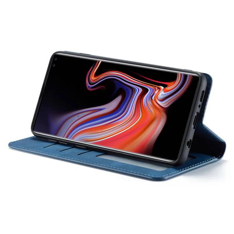 Роскошный кожаный чехол-книжка для samsung Galaxy S10, S9, S8 Plus, S10e, Note 9, A6, A7, A8, держатель для карт, Магнитный кошелек, подставка, чехол-книжка