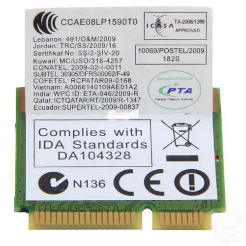 Atheros AR5B95 AR9285 802.11b/G/N V460 G460 B560 Z460 Z560 Y460 Z475 E46a E46g E46L G455 X230 G480 WIFI CARE WLAN | Компьютеры и офис