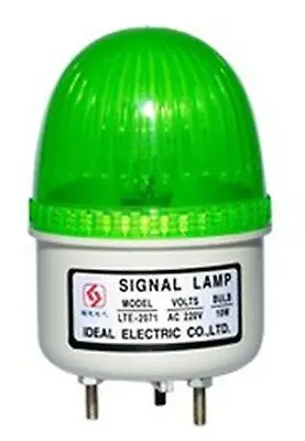 

24VDC Green Caution Loght MINI Beacon Warning Signal Light Lamp Spiral Fixed