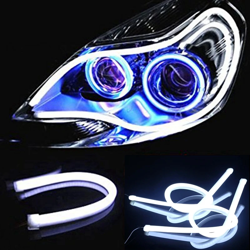 2 шт. LED DRL Дневной свет светодиодный фар полосы балка для Ford Focus BMW E46 E39 Benz Мерседес