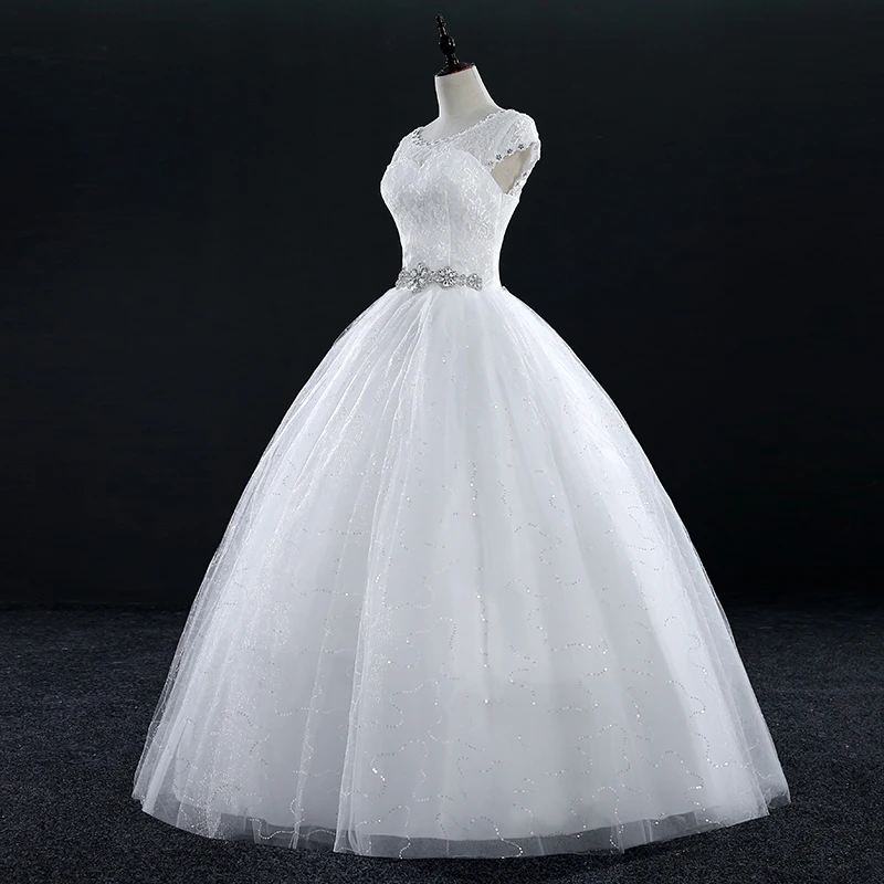 Fansmile дешевые кружевные винтажные Свадебные платья размера плюс Vestidos De Novia свадебное платье Robe de Mariee FSM-052F