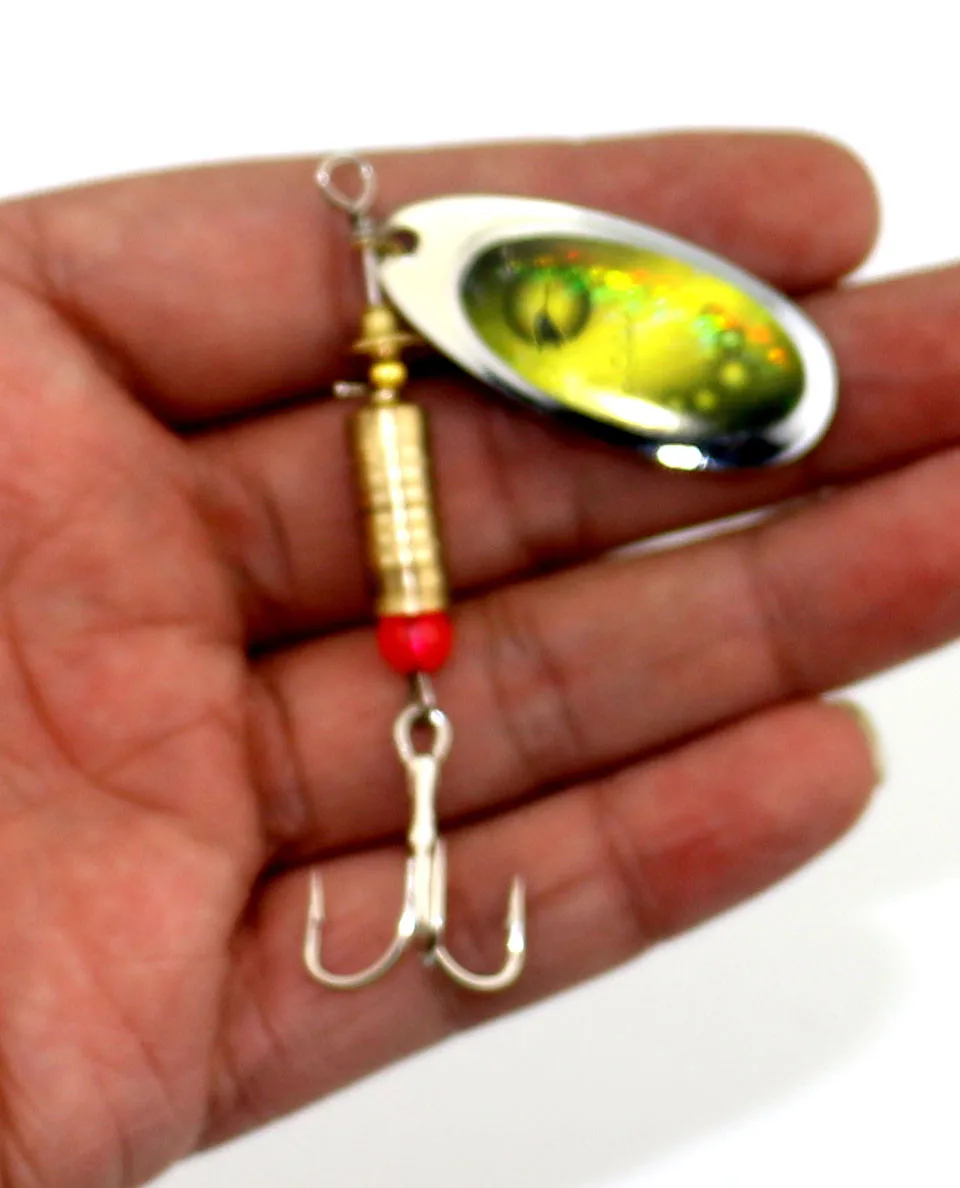 Hengjia 7 см 8.8 г металла Троллинг Spinnerbaits блесток Spinner ложки Щука карп форель сом рыболовные приманки рыболовные снасти для пески
