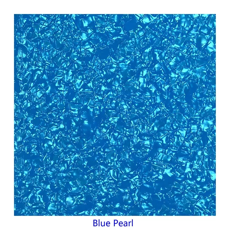 blue pearl Pleroo целлулоидный материал пустой лист для акустической гитары накладки самоклеющиеся 24 см x 22 см качество царапин пластины многоцветный - Цвет: blue pearl