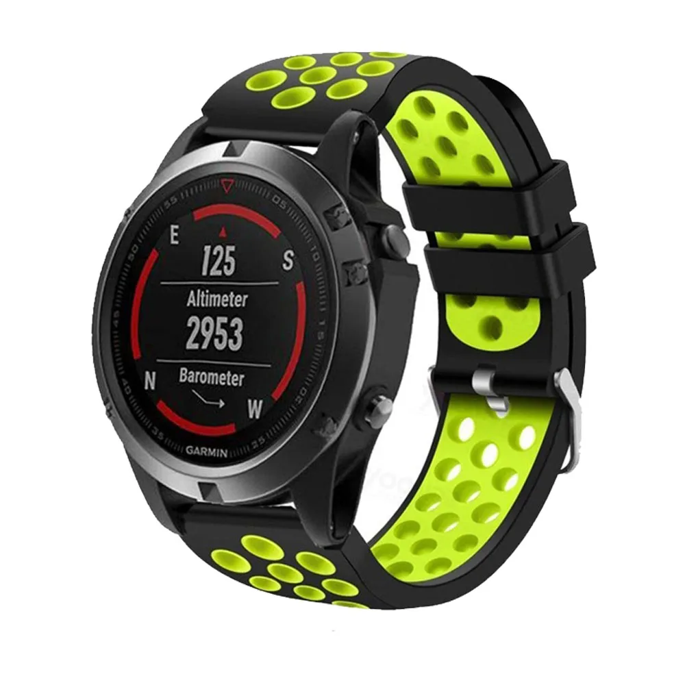 22 мм ремешок для наручных часов Garmin Fenix 5/5 плюс часы Quick Release силиконовый ремень