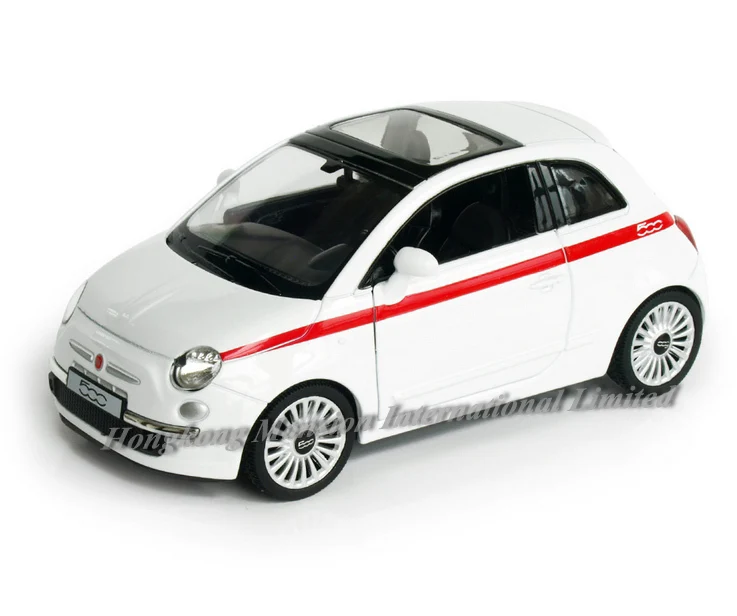 Лицензионная Коллекционная модель автомобиля из сплава и металла 1:36 для Fiat 500