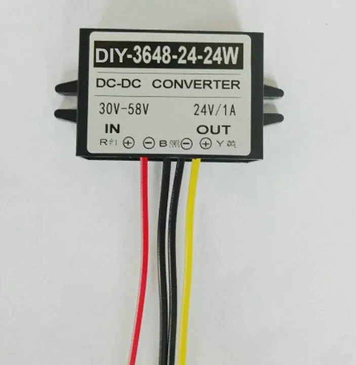

36V48V(30V-60V) Converter To 24V 1A 24W DC-DC Buck Converter Power Converter Waterproof Step Down Power Module Voltage Regulator